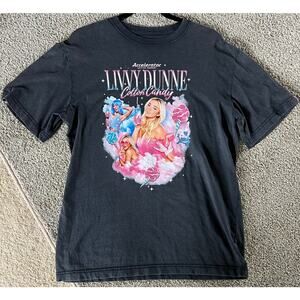 Olivia Livvy Dunne Accelerator Energy Cotton Candy Charcoal Gray Lg T-Shirt